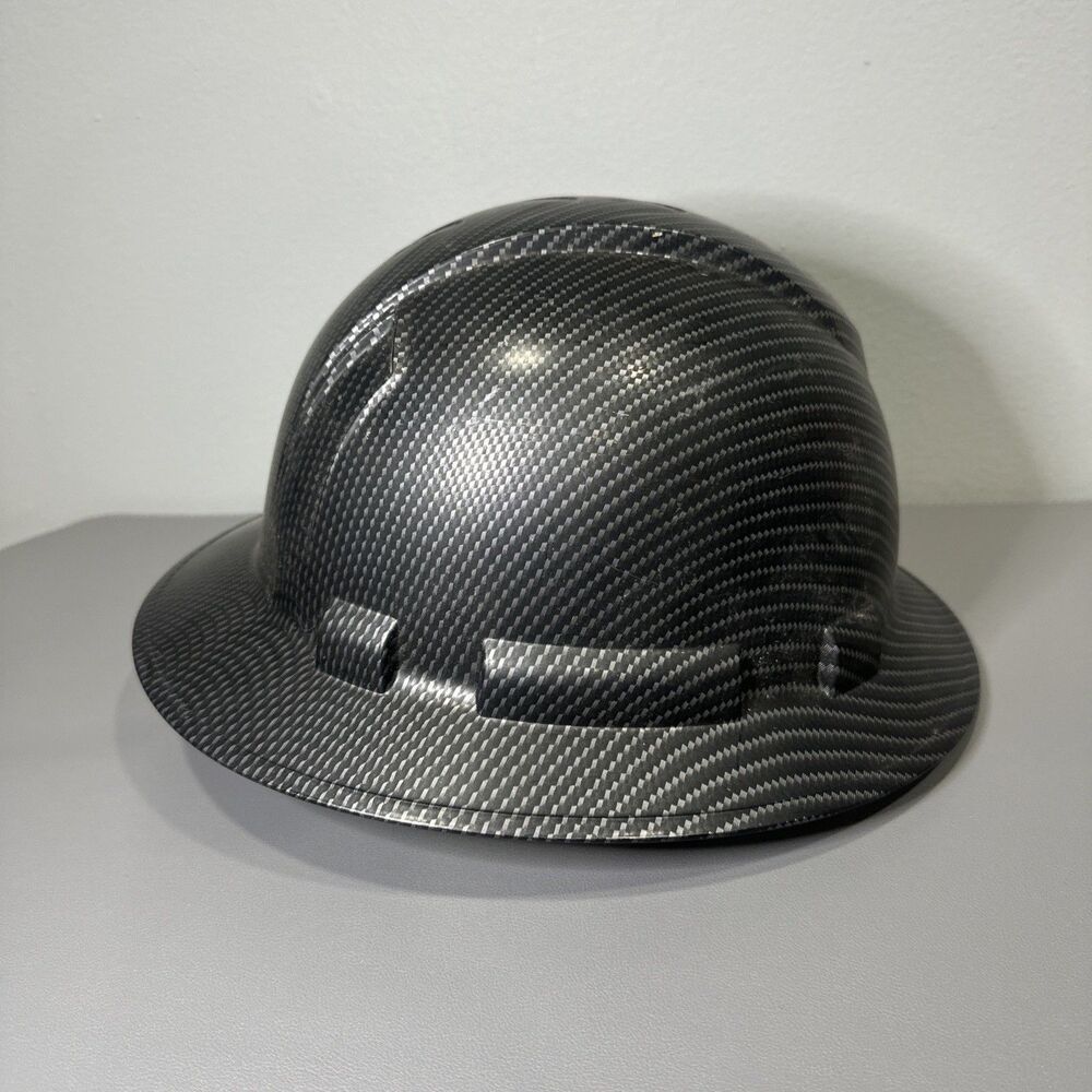 Rare Black Carbon Hard Hat Pyramex Vintage Hard Hat Free Shipping